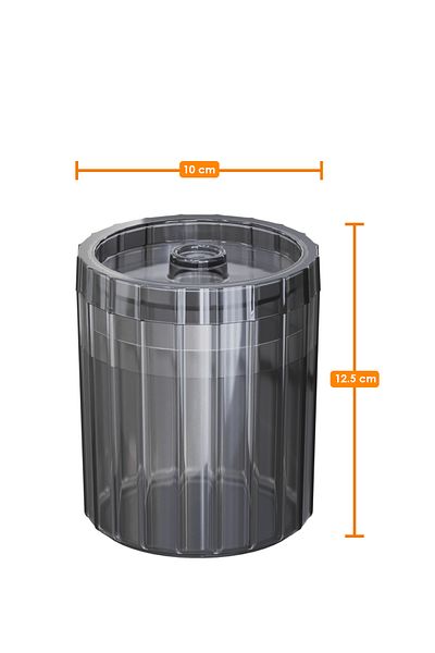 Pufwin Home Multi-Purpose Spice Pulses Food Storage Container Set with 6 Lids Round 700ml