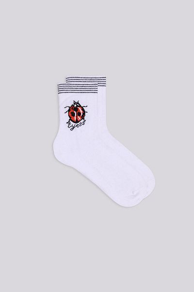 Tyess BG Store Бели чорапи за момиче