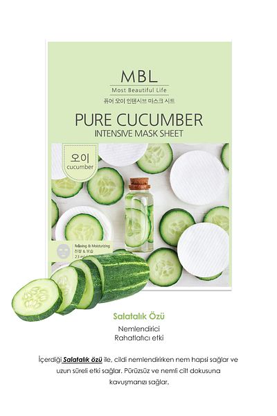 MBL Teresia Cucumber Face Mask for Dry Skin Moisture Support