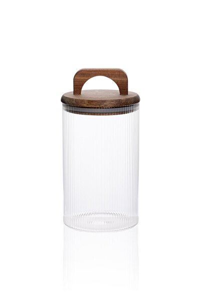 The Mia Akasya Kulplu Cam Kavanoz 1000 ml