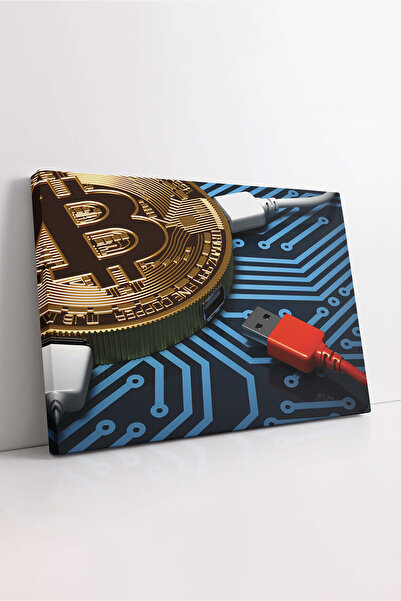 KOSS Dijital Bitcoin Crypto Technology Investing Money Coin Market Pictură de...