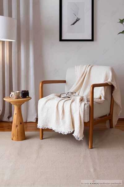 yuens 100X200 cm Muslin 100% Cotton Tv Blanket, Multi-Purpose Muslin Blanket, Cotton Blanket