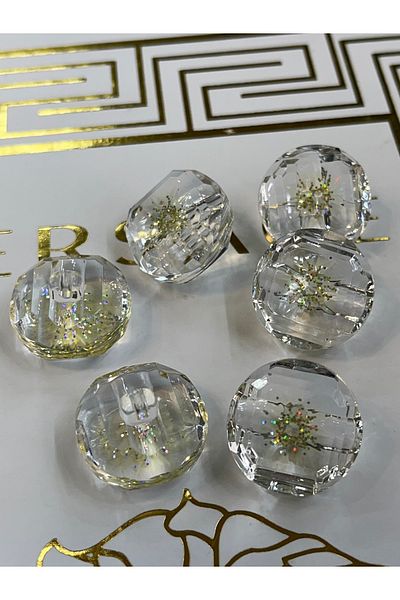 ODDA TASARIM ATÖLYESİ Crystal Design Slide 22 mm (Plastic) Button