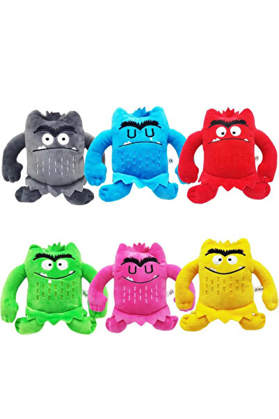 CeymSTecH Kawaii Canavar Duygu İfade Gösteren Renkli Hediyelik Peluş Oyuncak Pembe