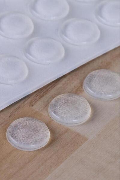 Miabella Home Cam Kesme Tahtası Ayağı 22MM 15 Adet, Slikon Yapışkanlı Ayak, Kaymayı Önleyen Masa Alt