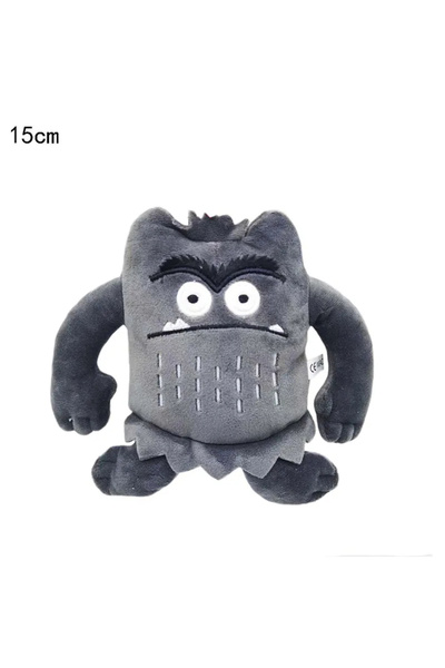 CeymSTecH Kawaii Monster Emotion Expression Colorful Gift Plush Toy Grey