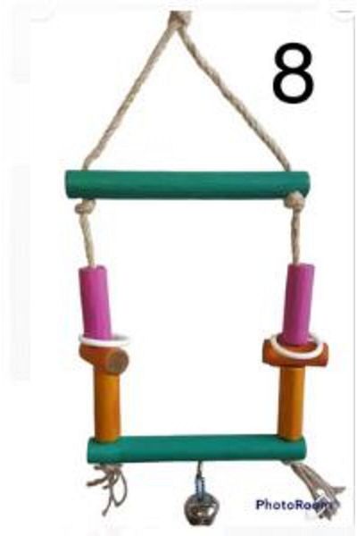 Merkezav Bird Perch Parrot Perch Toy - 8