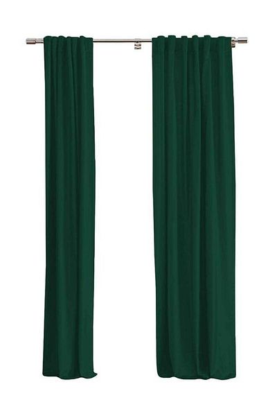 soufa dibaj Velvet Curtain for Bedroom Dining Studio Office - Dark Green