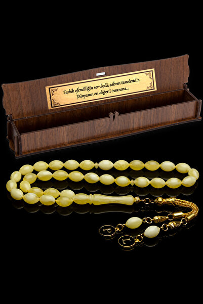 OTTOTESBİH Men's Kalingrad Form Scented Beirut Drop Amber Rosary