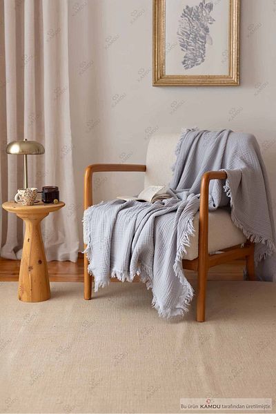 yuens 100X200 cm Muslin 100% Cotton Tv Blanket, Multi-Purpose Muslin Blanket, Cotton Blanket