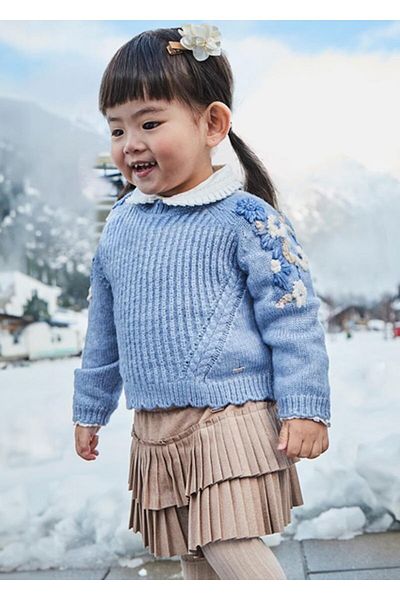 MAYORAL 12-36 Months Baby Girl Blue Color Triple Set