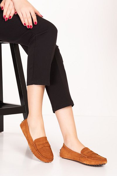 Gondol Loafer de damă din piele naturală - talpă ușoară, Tx.4793