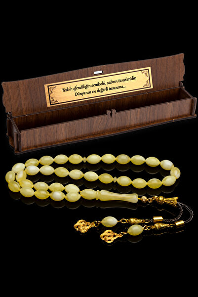 OTTOTESBİH Erkek Kalingrad Formunda Kokulu Beyrut Damla Kehribarı Tespih