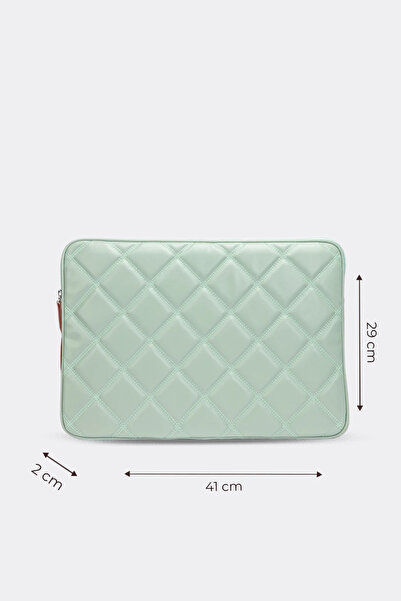 MORCA Kapitone Laptop Kılıfı 15.6 & 16 Inç Mint