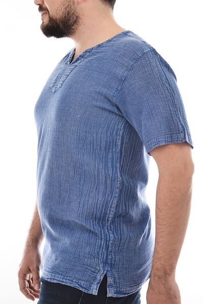 Dosimira Ανδρικό πουκάμισο Indigo