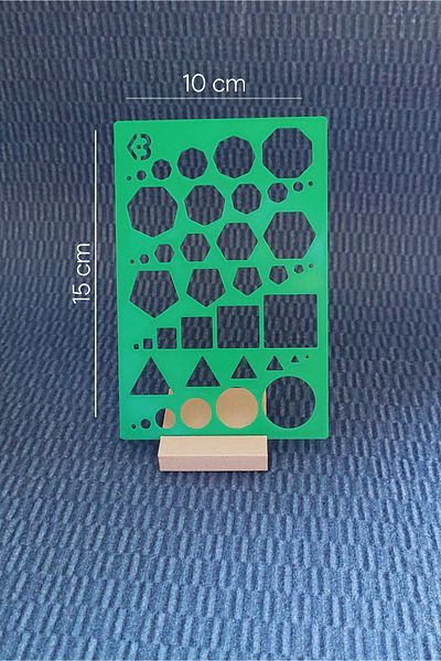 Karmelom Studio Multi-Purpose Geometric Template Ruler