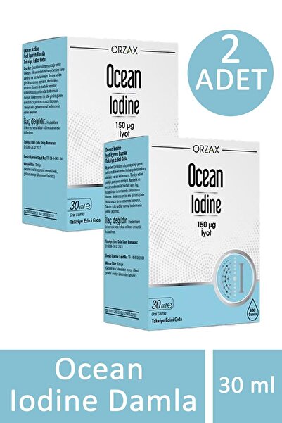 Orzax Ocean Iodine Damla 30 ml 2 ADET