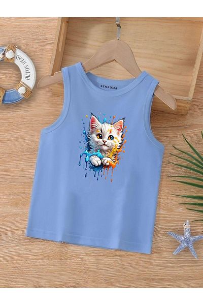 BENROMA 1 tricou este un cadou pentru achiziții de 6 și mai sus în coș - Tricou fără mâneci pentru copii cu imprimeu cu personaje de desene animate