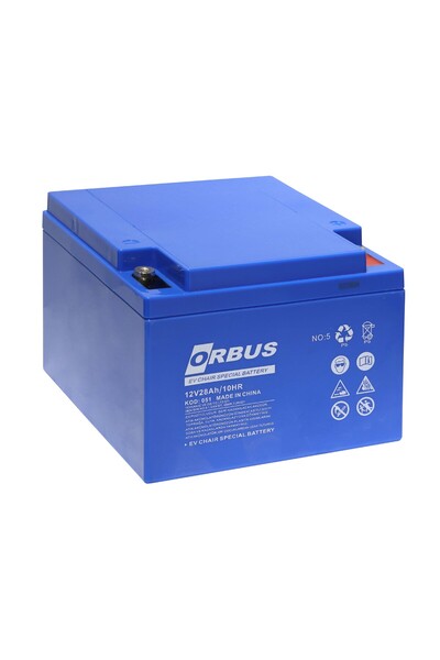 ORBUS 12v28ah Engelli Sandalye Aküsü