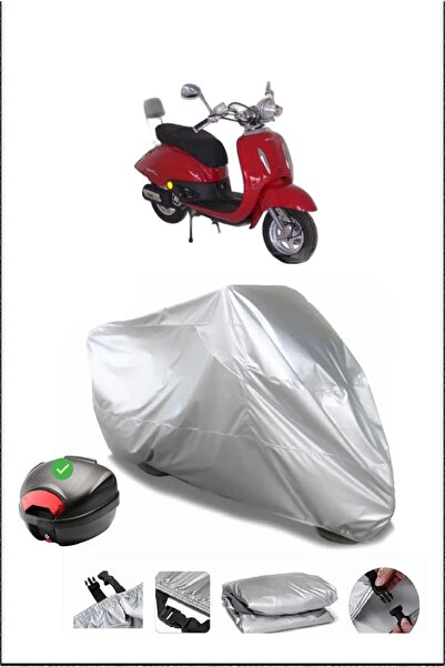 Breen Mondial 125Zn Rear Bag Compatible Gray Waterproof Canvas (Motorcycle)