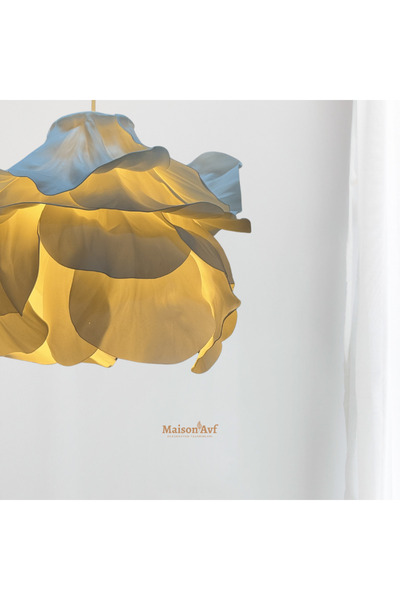 Maison Avf Modern Eva Anemon Beyaz Tasarım Sarkıt Avize 45 cm