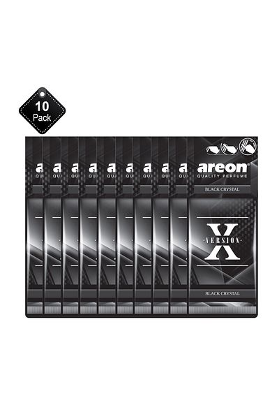 Areon عبوة من 10 معطرات جو من اريون برائحة الفانيليا السوداء X