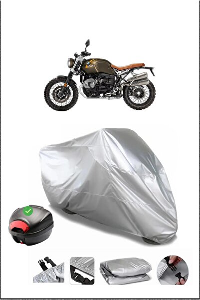 Breen Bmw Rninetscrambler Rear Bag Compatible Gray Waterproof Canvas (Motorcy...