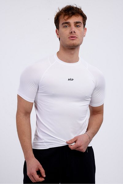 Wild Athletic Tricou Pro Compression pentru bărbați, cu mânecă scurtă, pentru fitness sport
