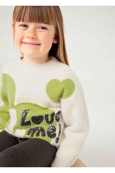 MAYORAL Cream Girl's Knitwear Set