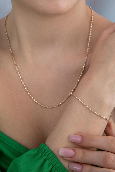 Fiyonk Kuyumculuk 14 Ayar Altın Perla Set