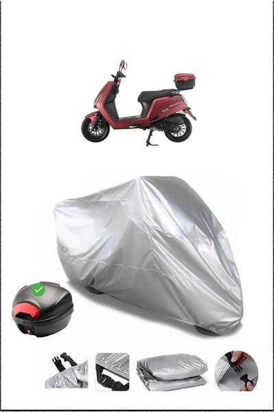 Breen Falcon Techno50Efi Rear Bag Compatible Gray Waterproof Canvas (Motorcycle)