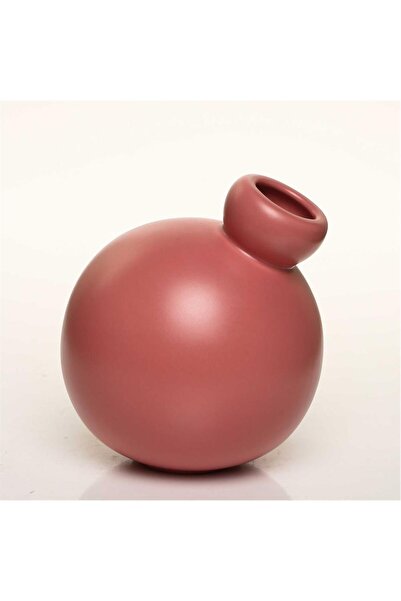 Vitale Vază rotundă roșie Suncoral 13*13*15 Cm AK.JL0026