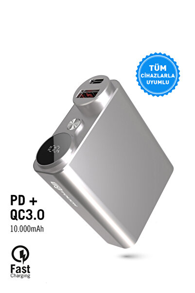 İntouch 10.000mah Carbon Pd Qc 3.0 Powerbank, Taşınabilir Şarj Cihazı