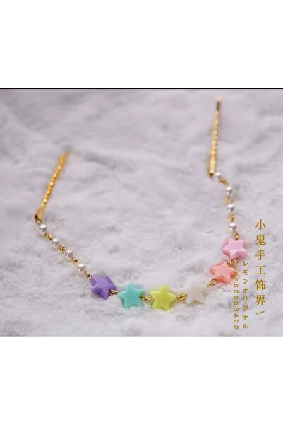 Shiklik MODA Accesoriu de păr cu stea și perle colorate - Completează-ți eleg...