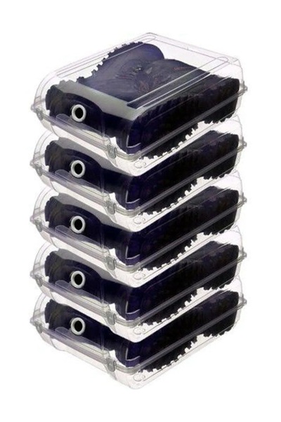 Roza's Home 5 Adet Şeffaf Bot Saklama Kutusu