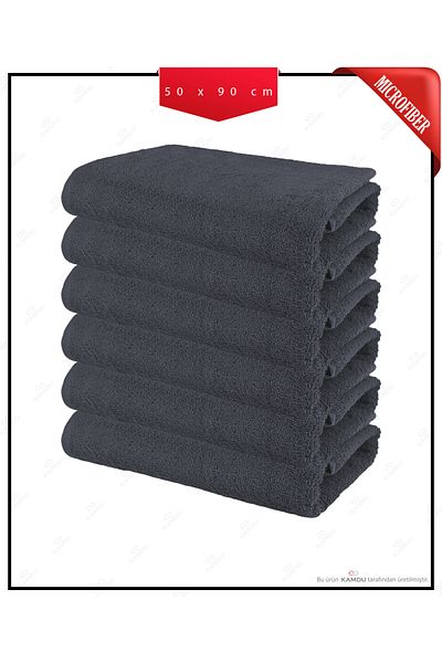 QURRY 6 Pcs 50 X 90 cm Microfiber Towel, Dye-Free Towel, Absorbs High Liquid, Beauty Center Towel