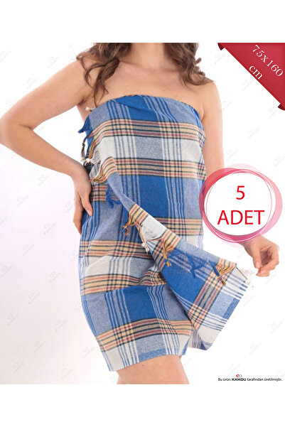 Chicvente 5 Pieces 75X160Cm Classic Bath Pestemals, Sauna Pestemals, Beach Towels, Bridal Bath