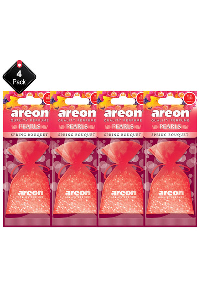 Areon عبوة من 4 معطرات جو أريون برائحة باقة الربيع اللؤلؤية