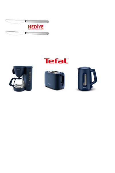 TEFAL YENİ MORNING KAHVALTI SETİ FİLTRE KAHVE & KETTLE & EKMEK KIZARTMA MAKİNESİ