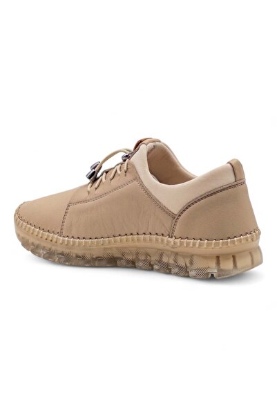 Voyager Z067 Women's Khaki Leather Sports Shoes