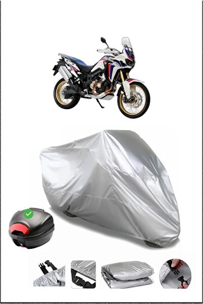 Breen Honda Crf1000Lafricatwin Rear Bag Compatible Gray Waterproof Canvas (Mo...