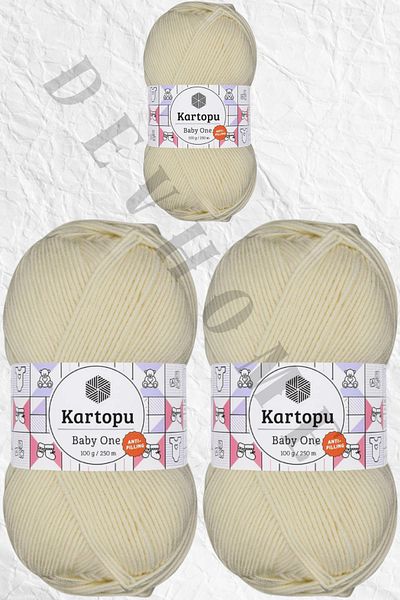devhome Kartopu Baby One 100% Anti-Pilling Baby Wool No Pilling No Breakage 3 Pcs Devhome