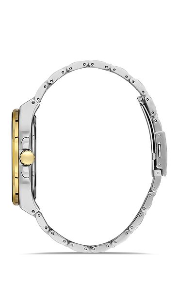 DAVID GUNER Men's Watch Steel Band with Calendar