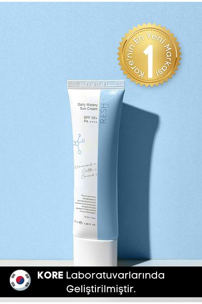RESH LAB SPF50+ PA++++ 50ml - High Protection Daily Watery Sun Cream - for Sensitive Skin