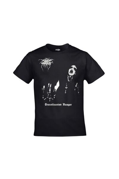 Gadali Unusex Dark Throne Transilvanian Hunger Ferdasyn Printed Black Tshirt