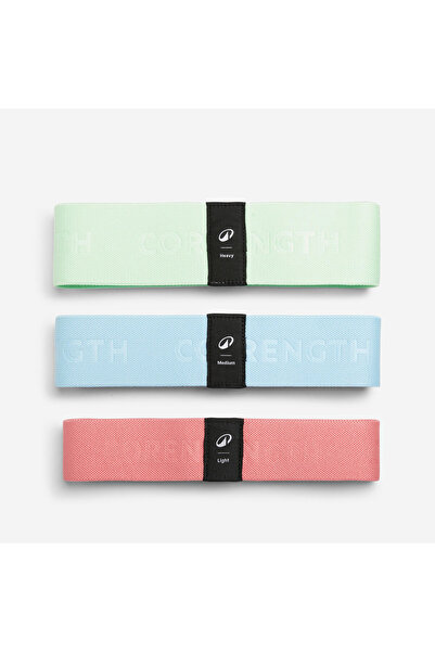 Decathlon Corength Kumaş Direnç Bandı - 3'lü Paket - Fitness