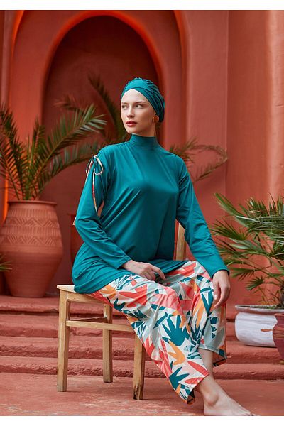 MARESİVA Zari Long Sleeve Hijab Swimsuit 2115