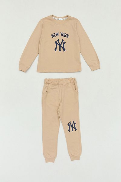 Fulla Moda 100% Cotton Ny Embroidered Vest 3-Piece Unisex Children's Set