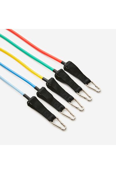 Decathlon Resistance Band Set - Pack of 5 - Muscle Building