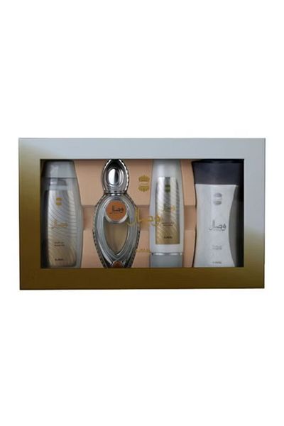 Ajmal Wisal Gift Set EDP (50ml), Shower Gel (200ml), Body Lotion (100ml), Powder (200grams